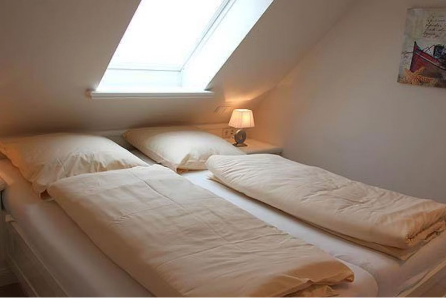 Schlafzimmer 1 mit Doppelbett Ferienwohnung Sylt