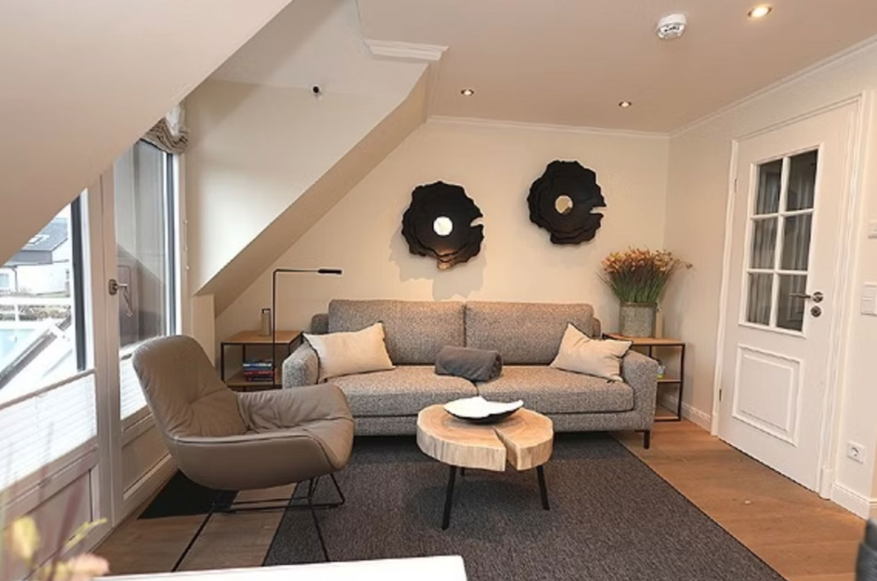 Wohnbereich Ferienwohnung Nes Pük Sylt Westerland